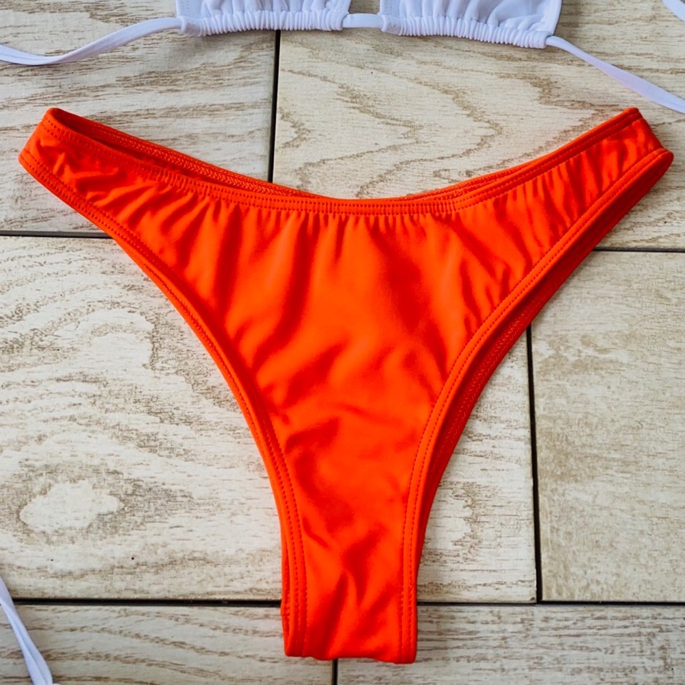 Neon Orange Swim Bottom